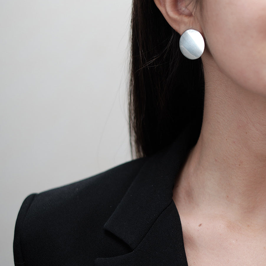 Round Disc Earrings